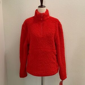 Cozy Red Sherpa Jacket